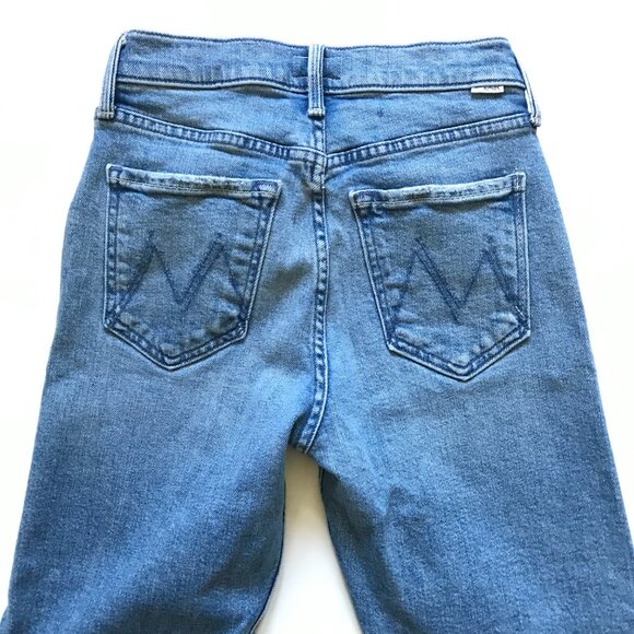 Mother the Tomcat Jeans Womens 24 Blue On the Run Button Fly High Rise Denim - Picture 11 of 13